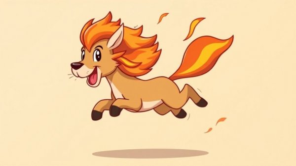 Fiery animated animal artwork for Greenville SC local events.