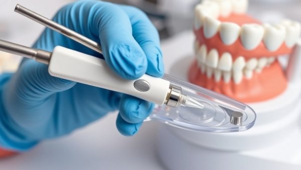 Close-up of Caries Detector application in dental setting.