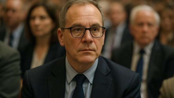 Formal gathering with attendees focused, discussing disability rating rule veterans.