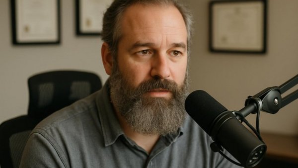 Middle-aged man discussing duty to assist errors for veterans