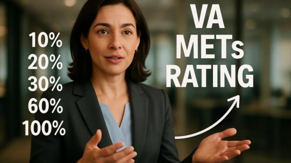 VA METs Test Results explanation by a professional woman.