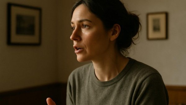 Contemplative woman discussing chronic pain and depression link.