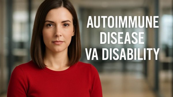Autoimmune disease VA disability consulting with professional woman.
