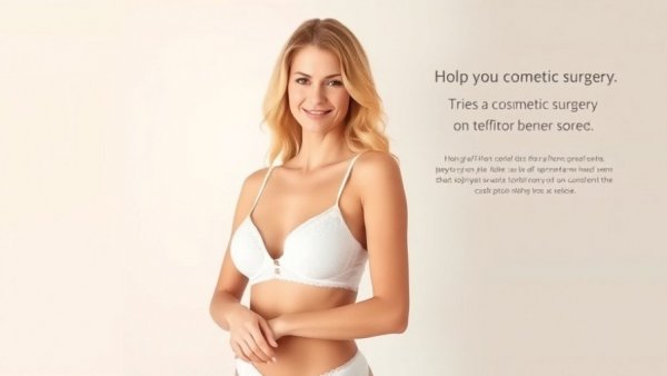 Considerations for breast augmentation, featuring smiling blonde woman.