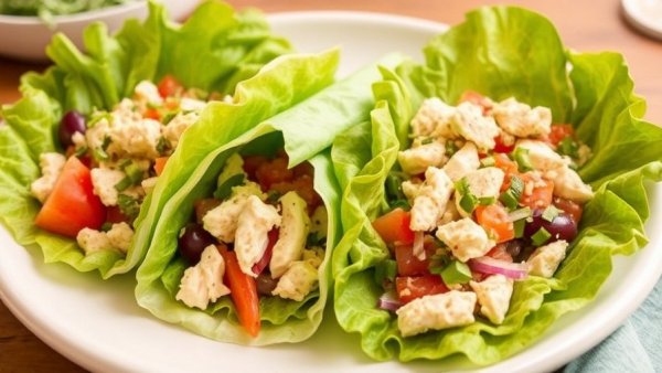 Orchard Chicken Salad Lettuce Wraps