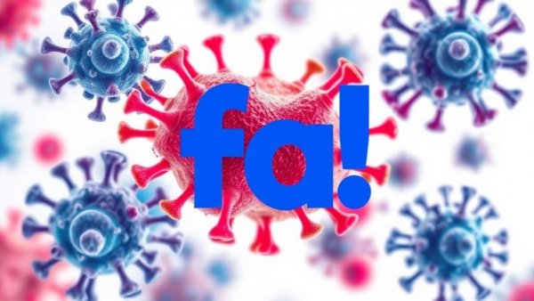 Abstract immune cells symbolizing longevity, theme 'fa!'