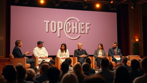 Top Chef panel discussion in Greenville SC theater setting.