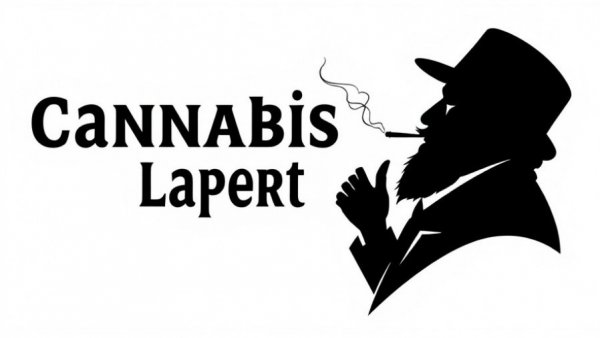 Monochrome logo with silhouette of historical figure and text 'Cannabis Law Report', related to cannabis industry state laws.