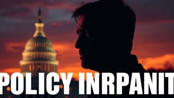 Federal hemp ban news poster with a worried man outside U.S. Capitol.