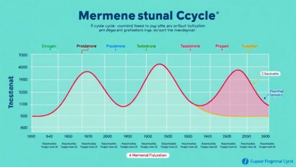 Illustration of menstrual cycle hormonal changes for regulating PCOS cycles with progesterone.