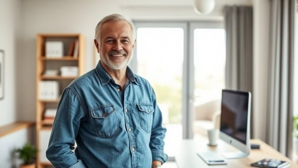 Home Business Academy review with smiling older man.