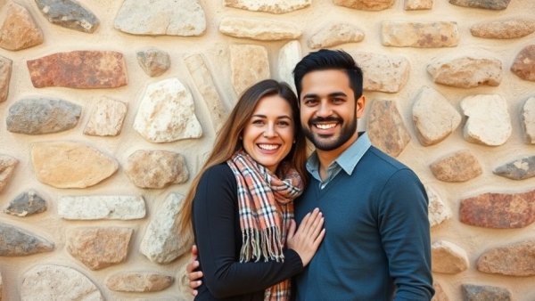 Smiling couple by stone wall related to Midlands School Board Resignation