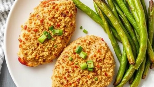Baked Hummus-Crusted Chicken