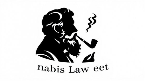 Monochrome silhouette logo for Cannabis Law Report.