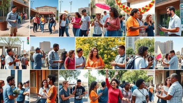 Phoenix community engagement collage showcasing local activities.