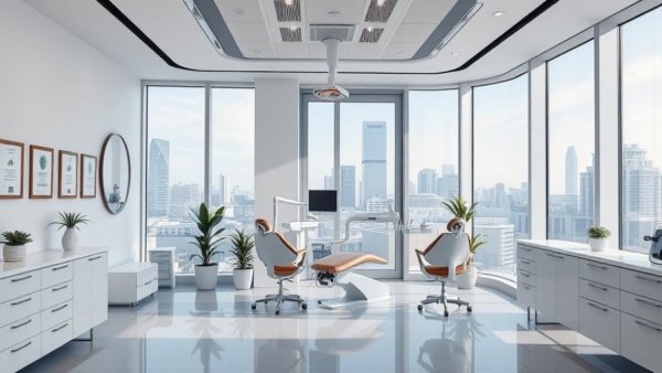 Modern dental practice interior showcasing value increase timeline.