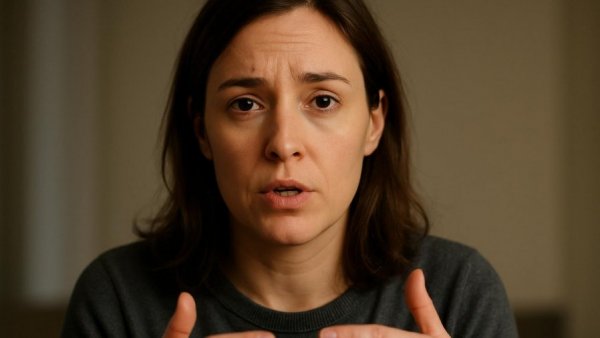 Thoughtful woman discussing VA benefits for veterans with endometriosis indoors.