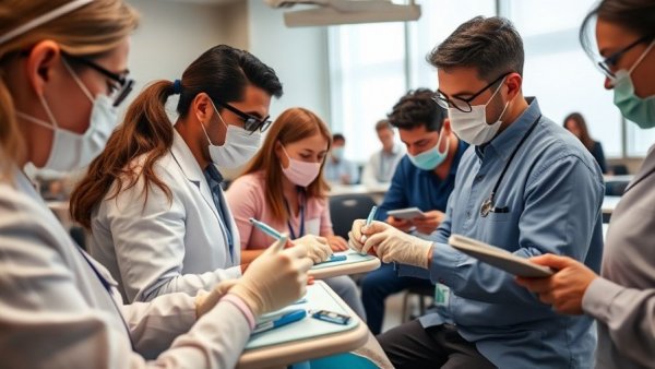 Engaged dental professionals in training at Osstem Master Course.