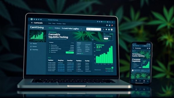 Tracking cannabis legislation display with devices, Idaho Medical Cannabis Ballot Measure.