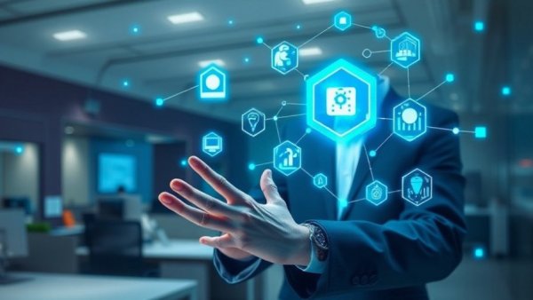 Digital transformation concept with business technology interface, EFP President Mia Rakić.