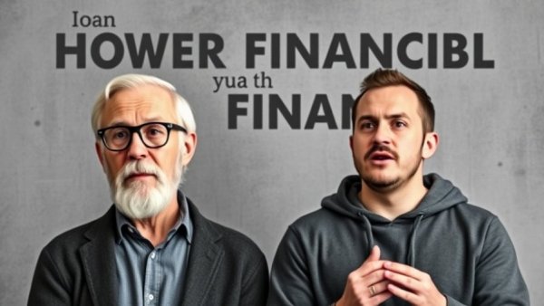 Discussion on VA home loans with contrasting visuals.