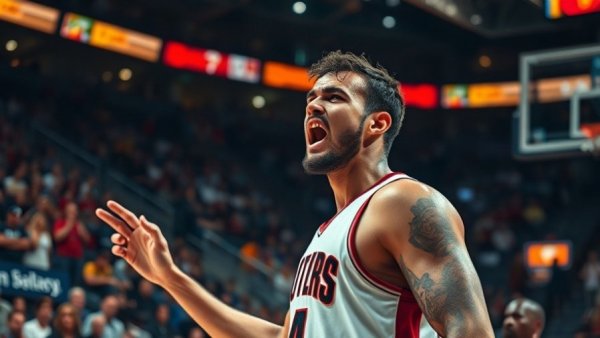 Dillon Brooks in action, showing frustration during game against Suns.