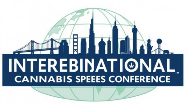 International Cannabis Business Conference logo with landmarks.