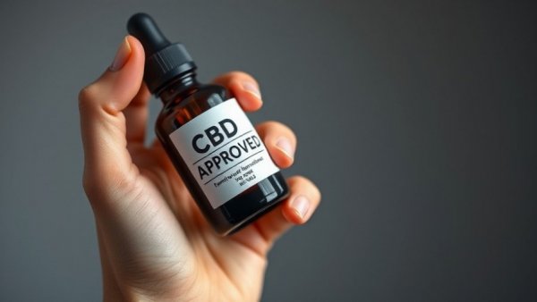 Approved CBD oil bottle for starting a cannabis business.