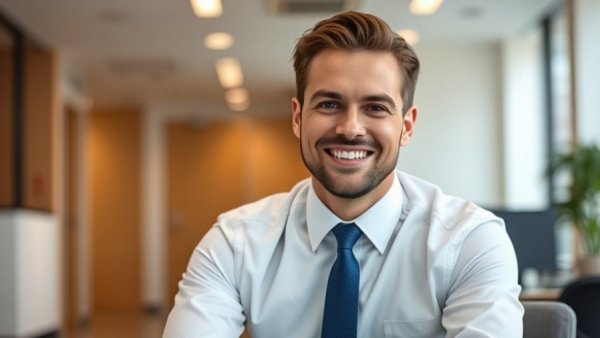 Professional man in an office, symbolizing community service impact on dental careers