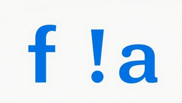 Bold blue 'fa!' on gray background, modern typography, minimalistic.