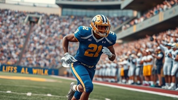 Athlete in action, college football stadium, Arizona Cardinals NFL Draft 2026 predictions