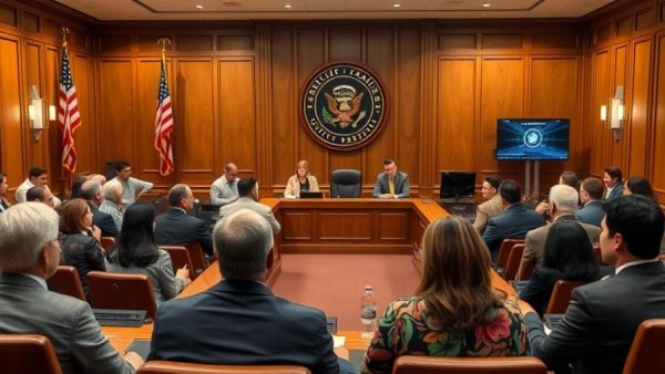 Pickens council meeting room with attendees discussing.