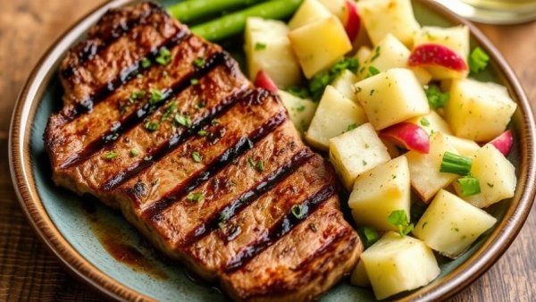 Grilled Steak & Potato Salad