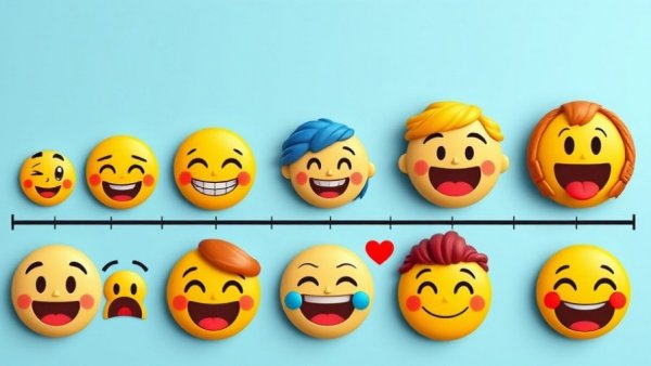 Colorful emoji feedback scale for UK Cannabis Public Opinion Survey.
