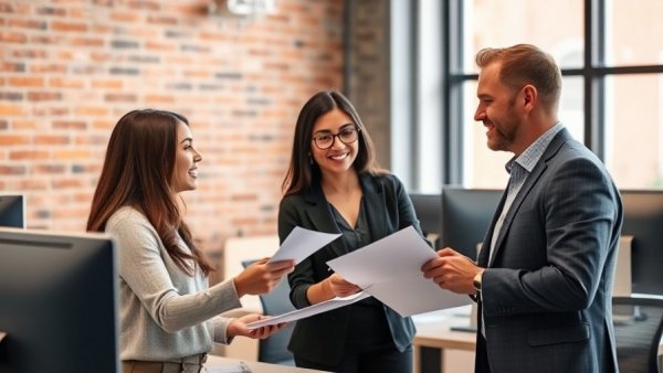 Professional mentoring in a modern office, addressing Phoenix workforce stability issue.