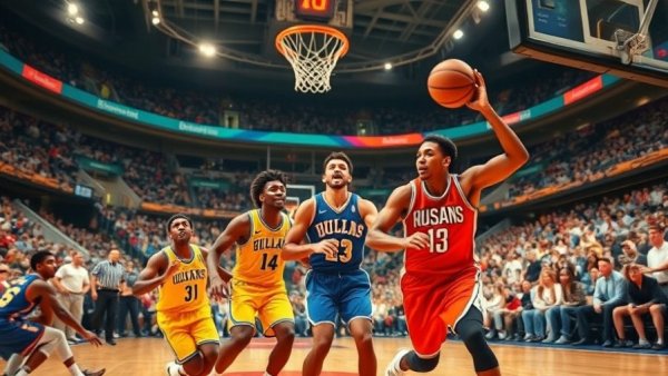 Phoenix Suns player defending during intense game action.