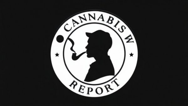Monochrome logo of silhouette smoking pipe for impact of marijuana rescheduling on cannabis businesses.
