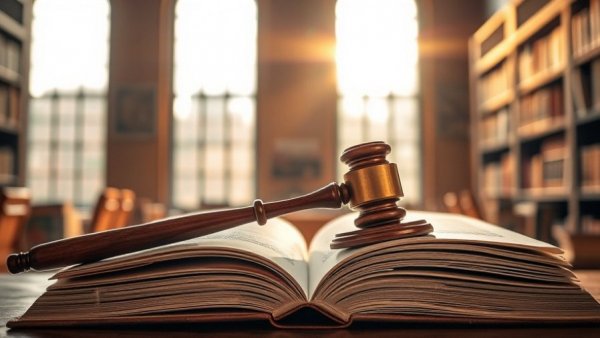 Gavel on legal books symbolizing dental software legal battle.