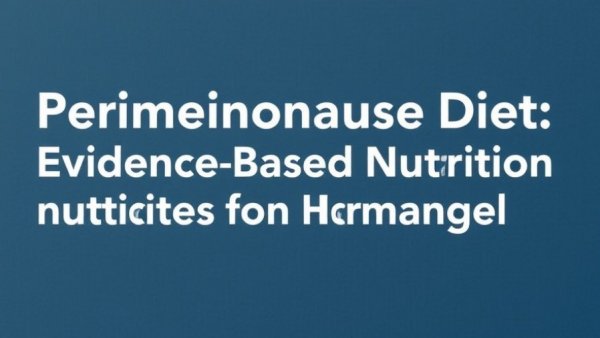 Perimenopause Diet: Evidence-Based Nutrition for Hormonal Changes