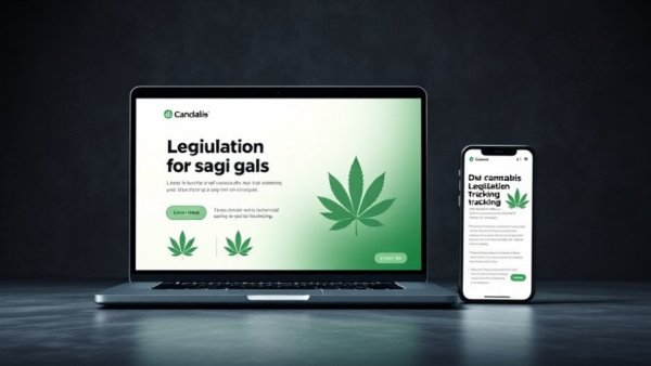 Digital ad on tracking THC product ban legislation with devices.