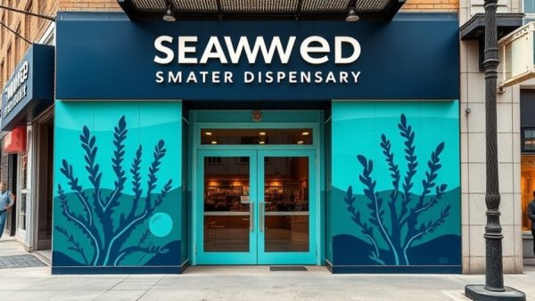 Seaweed RBNY Dispensary storefront with bold design.