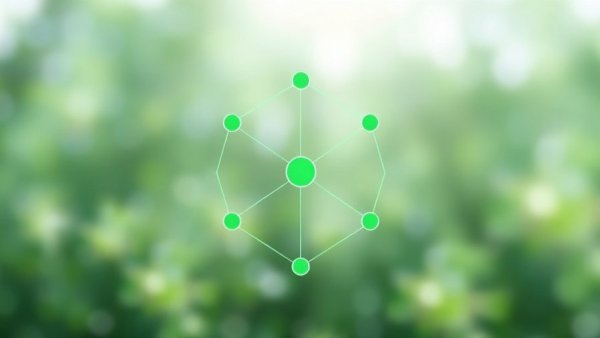 Abstract network icon representing MLM software business.