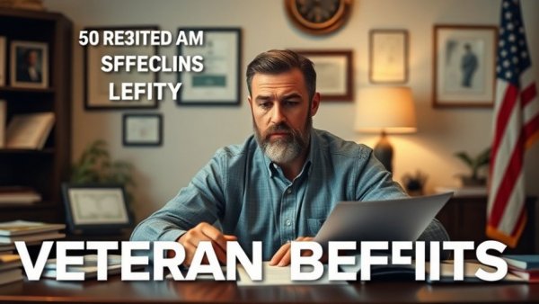 Veteran considering TDIU benefits at a desk with documents.
