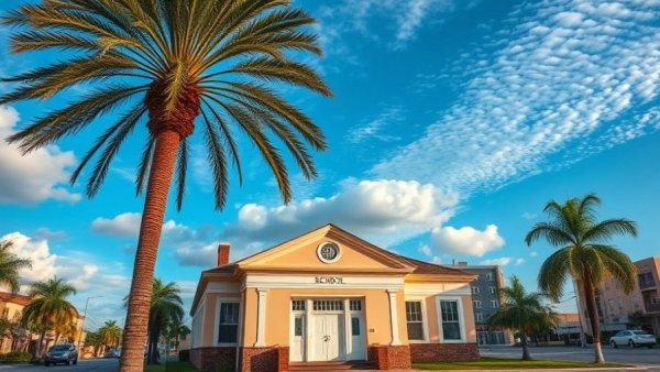 Franklin Phonetic School building under cloudy sky.