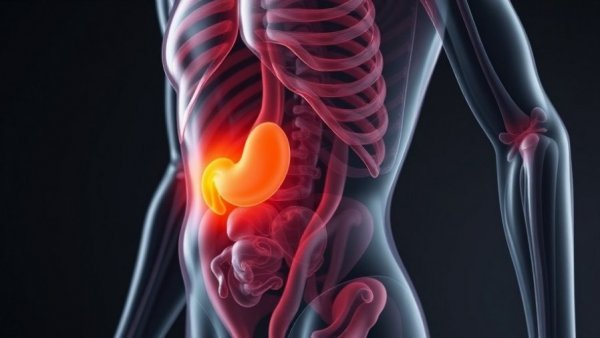 Anatomical figure displaying metabolic flexibility with highlighted stomach.