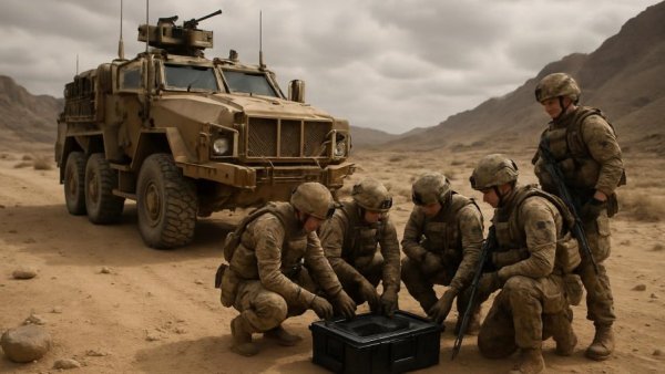 Military search operation in Moroccan desert