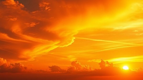 Vibrant sunset sky illustrating smart sun habits for outdoor skin safety.