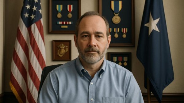 VA benefits cuts for US Army combat veterans discussed in office setting.