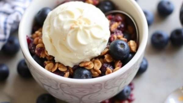 Slow-Cooker Blueberry-Ginger Oat Cobbler