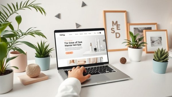 Modern workspace featuring effective email marketing for med spas.